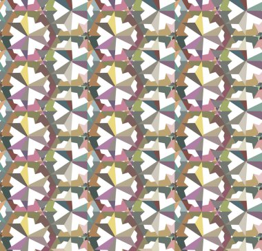 Geometrik şekilli kusursuz desen vektör çizimi