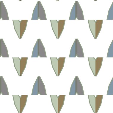 Geometrik şekilli kusursuz desen vektör çizimi