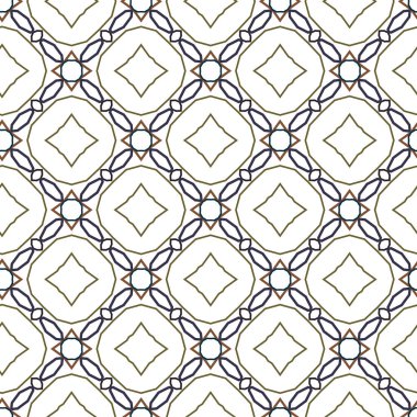Geometrik şekilli kusursuz desen vektör çizimi
