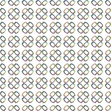 Geometrik şekilli kusursuz desen vektör çizimi