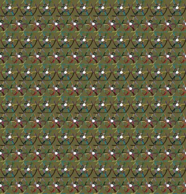 Geometrik şekilli kusursuz desen çizimi