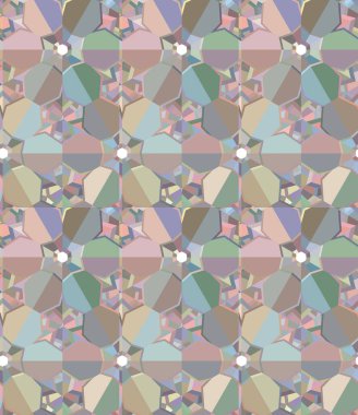 Geometrik şekilli kusursuz desen vektör çizimi