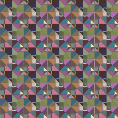 Geometrik şekilli kusursuz desen vektör çizimi