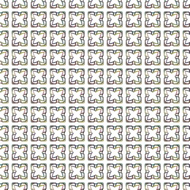 Geometrik şekilli kusursuz desen vektör çizimi