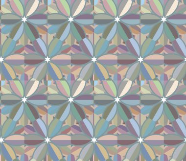 Geometrik şekilli kusursuz desen vektör çizimi