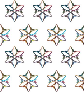 Geometrik şekilli kusursuz desen çizimi