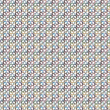 Geometrik şekilli kusursuz desen vektör çizimi