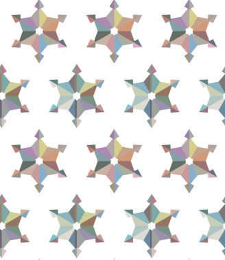 Geometrik şekilli kusursuz desen vektör çizimi