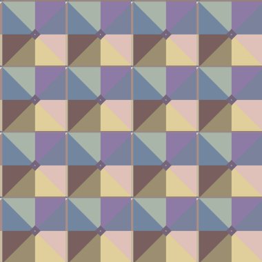 Geometrik şekilli kusursuz desen vektör çizimi