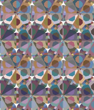 Geometrik şekilli kusursuz desen vektör çizimi