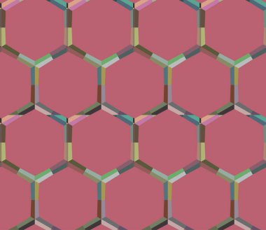 Geometrik şekilli kusursuz desen çizimi