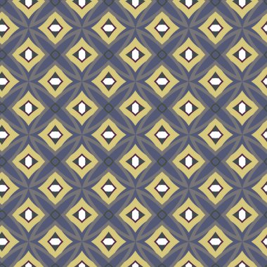 Geometrik şekilli kusursuz desen vektör çizimi