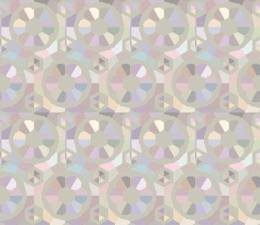 Geometrik şekilli kusursuz desen vektör çizimi