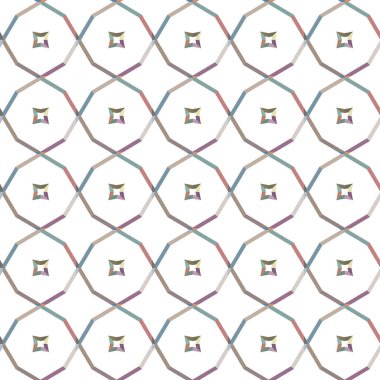 Geometrik şekilli kusursuz desen vektör çizimi