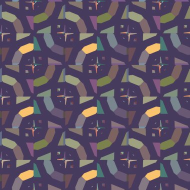 Geometrik şekilli kusursuz desen vektör çizimi