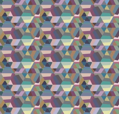 Geometrik şekilli kusursuz desen çizimi