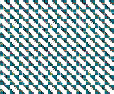 Geometrik şekilli kusursuz desen çizimi