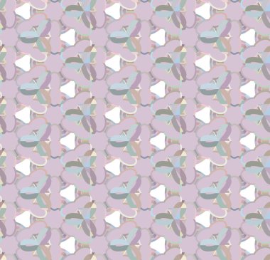 Geometrik şekilli kusursuz desen vektör çizimi