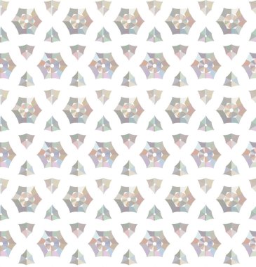 Geometrik şekilli kusursuz desen vektör çizimi