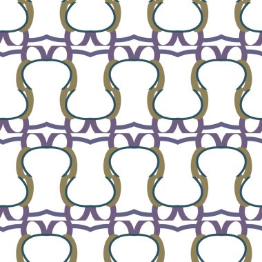 Geometrik şekilli kusursuz desen vektör çizimi