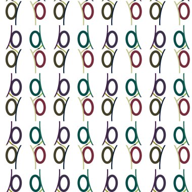 Geometrik şekilli kusursuz desen vektör çizimi