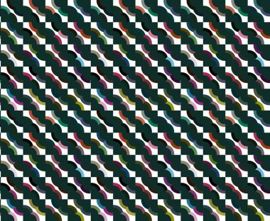 Geometrik şekilli kusursuz desen vektör çizimi