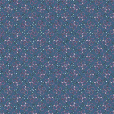 Geometrik şekilli kusursuz desen vektör çizimi