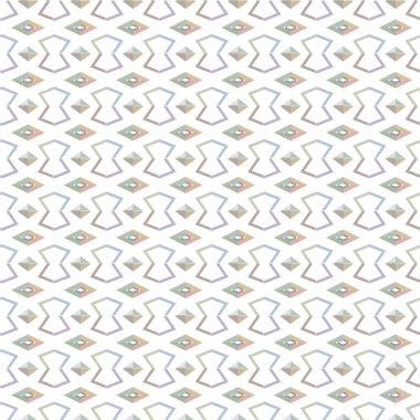 Geometrik şekilli kusursuz desen vektör çizimi