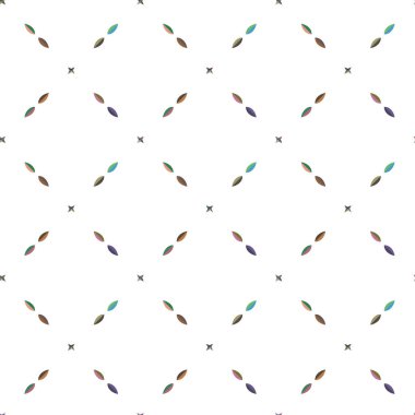 Geometrik şekilli kusursuz desen vektör çizimi