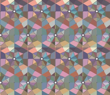 Geometrik şekilli kusursuz desen vektör çizimi