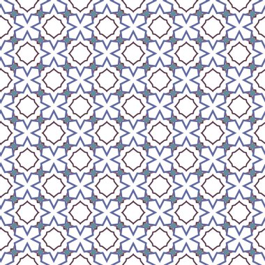 Geometrik şekilli kusursuz desen vektör çizimi