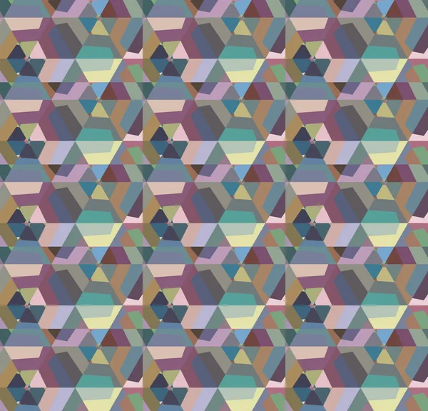 Naadloos Patroon Met Geometrische Vormen Illustratie — Stockvector