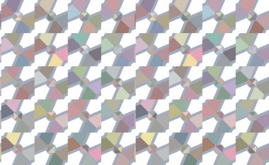 Geometrik şekilli kusursuz desen vektör çizimi