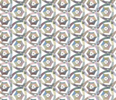 Geometrik şekilli kusursuz desen çizimi