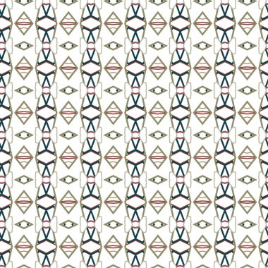 Geometrik şekilli kusursuz desen vektör çizimi