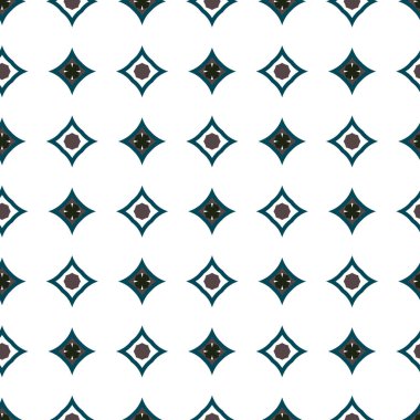 Geometrik şekilli kusursuz desen vektör çizimi