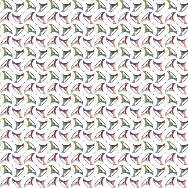 Geometrik şekilli kusursuz desen vektör çizimi