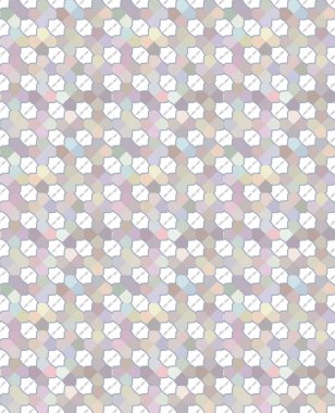 Geometrik şekilli kusursuz desen vektör çizimi