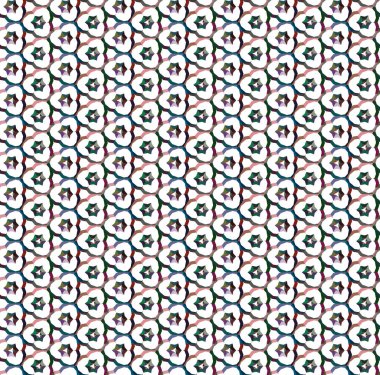 Geometrik şekilli kusursuz desen çizimi