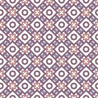 Geometrik şekilli kusursuz desen vektör çizimi