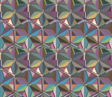 Geometrik şekilli kusursuz desen çizimi