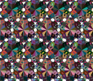 Geometrik şekilli kusursuz desen çizimi