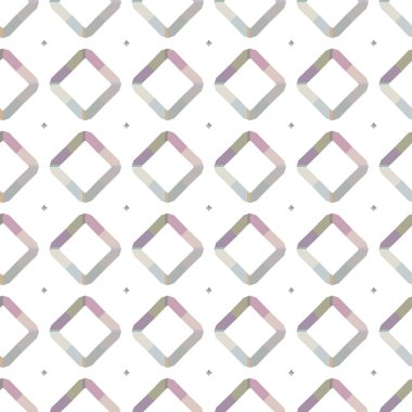 Geometrik şekilli kusursuz desen vektör çizimi