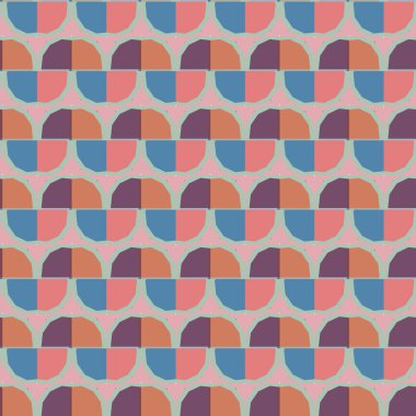 Geometrik şekilli kusursuz desen vektör çizimi