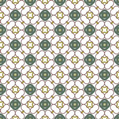 Geometrik şekilli kusursuz desen vektör çizimi