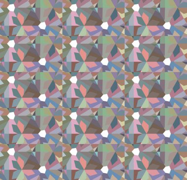 Geometrik şekilli kusursuz desen vektör çizimi