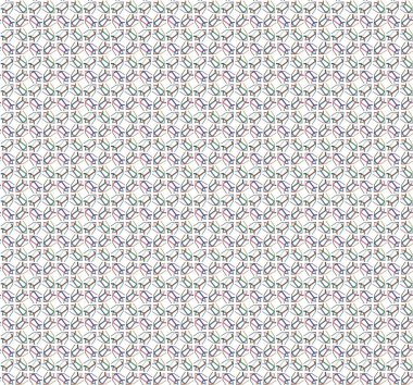 Geometrik şekilli kusursuz desen vektör çizimi