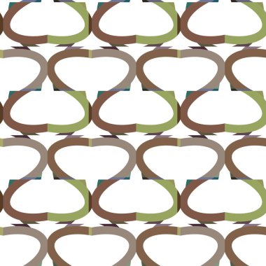 Geometrik şekilli kusursuz desen vektör çizimi