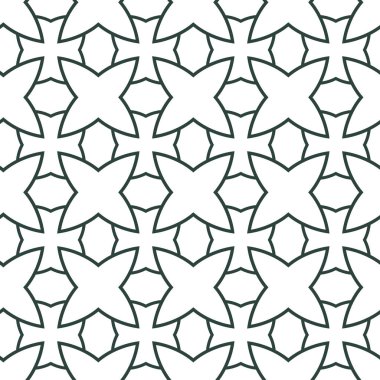 Geometrik şekilli kusursuz desen vektör çizimi