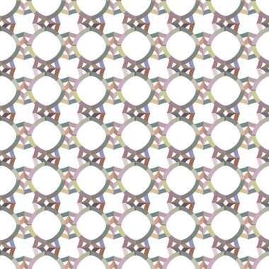 Geometrik şekilli kusursuz desen vektör çizimi